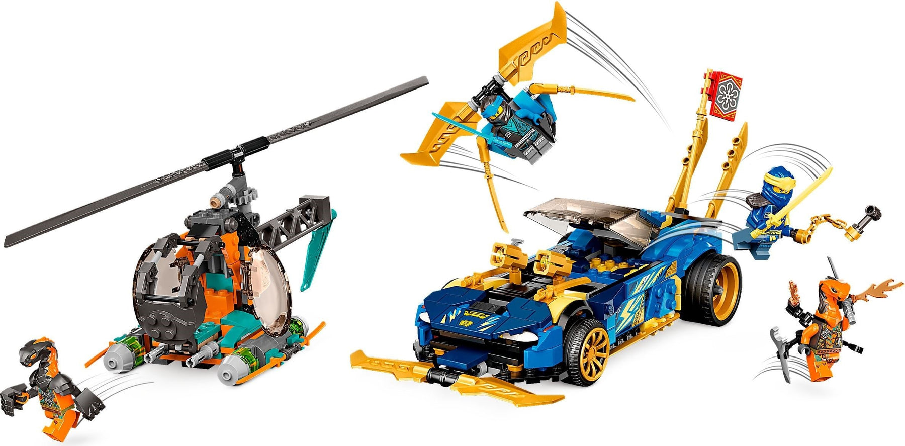 LEGO 71776 NINJAGO Jay & Nya's Race Car EVO - SuperSaverAU - view 2