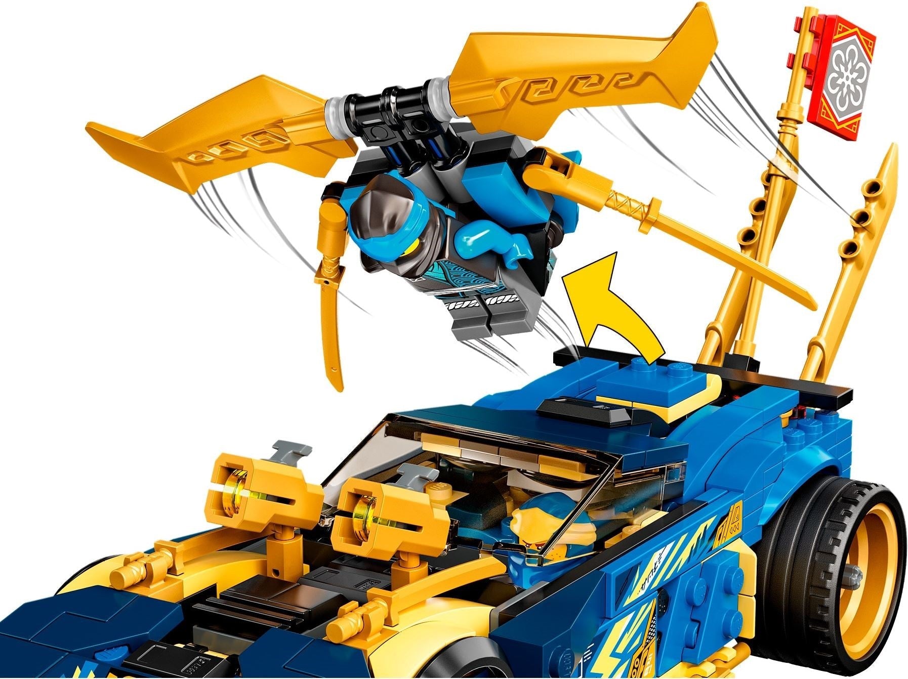 LEGO 71776 NINJAGO Jay & Nya's Race Car EVO - SuperSaverAU - view 3