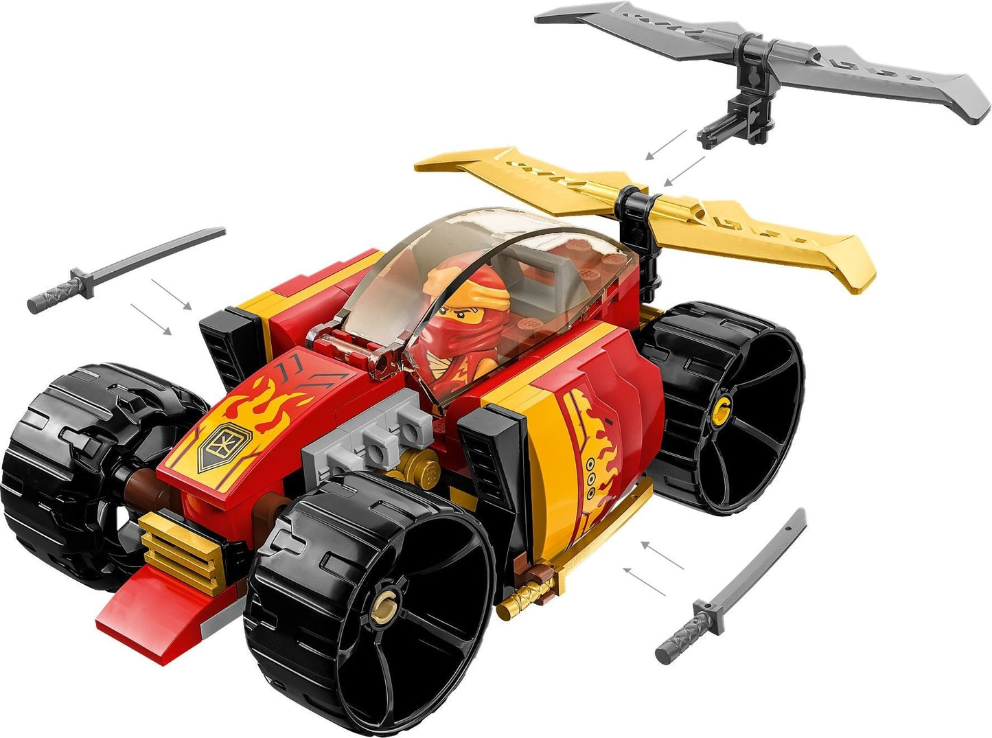 LEGO Ninjago Series 71780 Kai's Ninja Race Car EVO- Auzzi Store