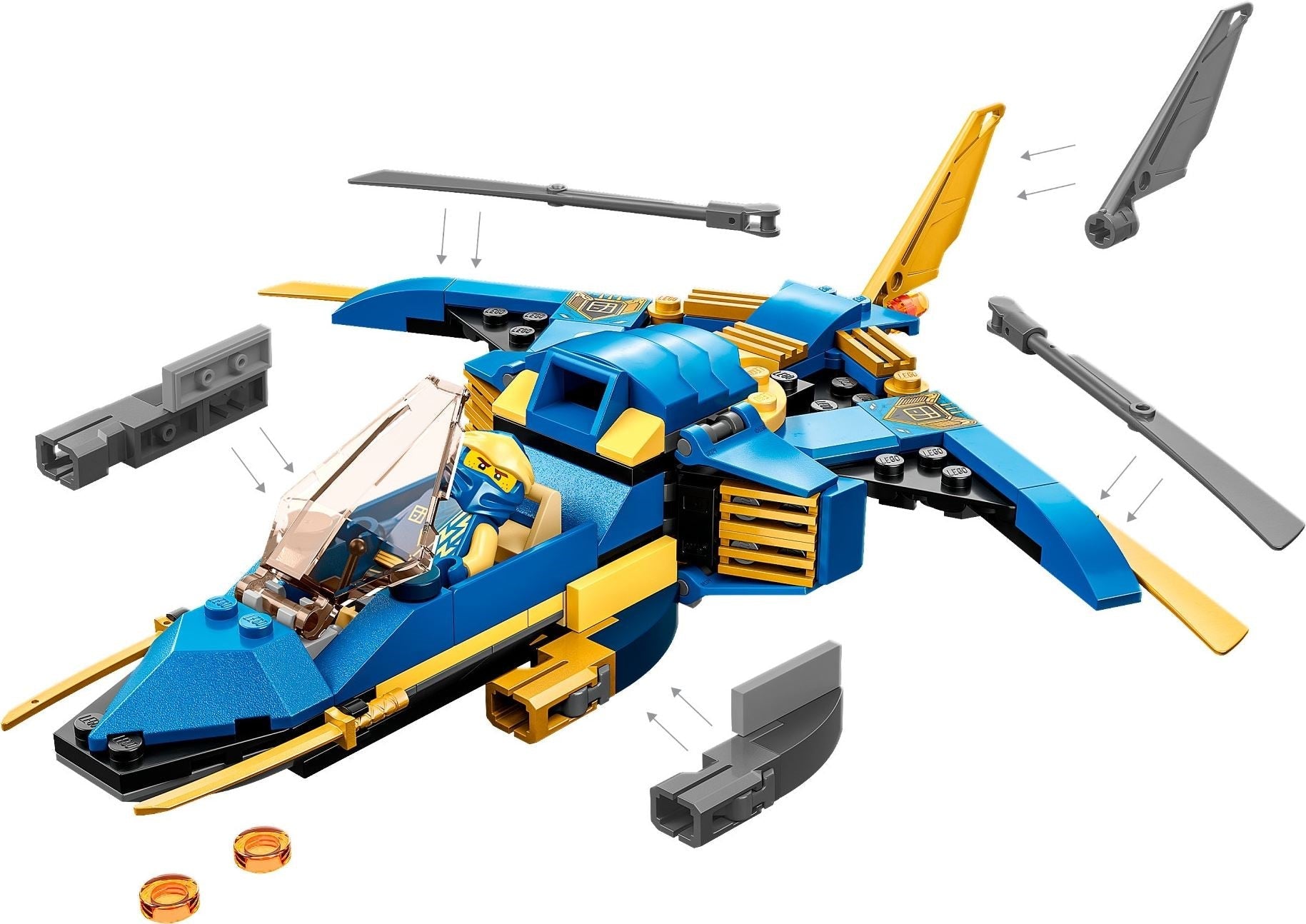 LEGO Ninjago Series 71784 Jay's Lightning Jet EVO- Auzzi Store