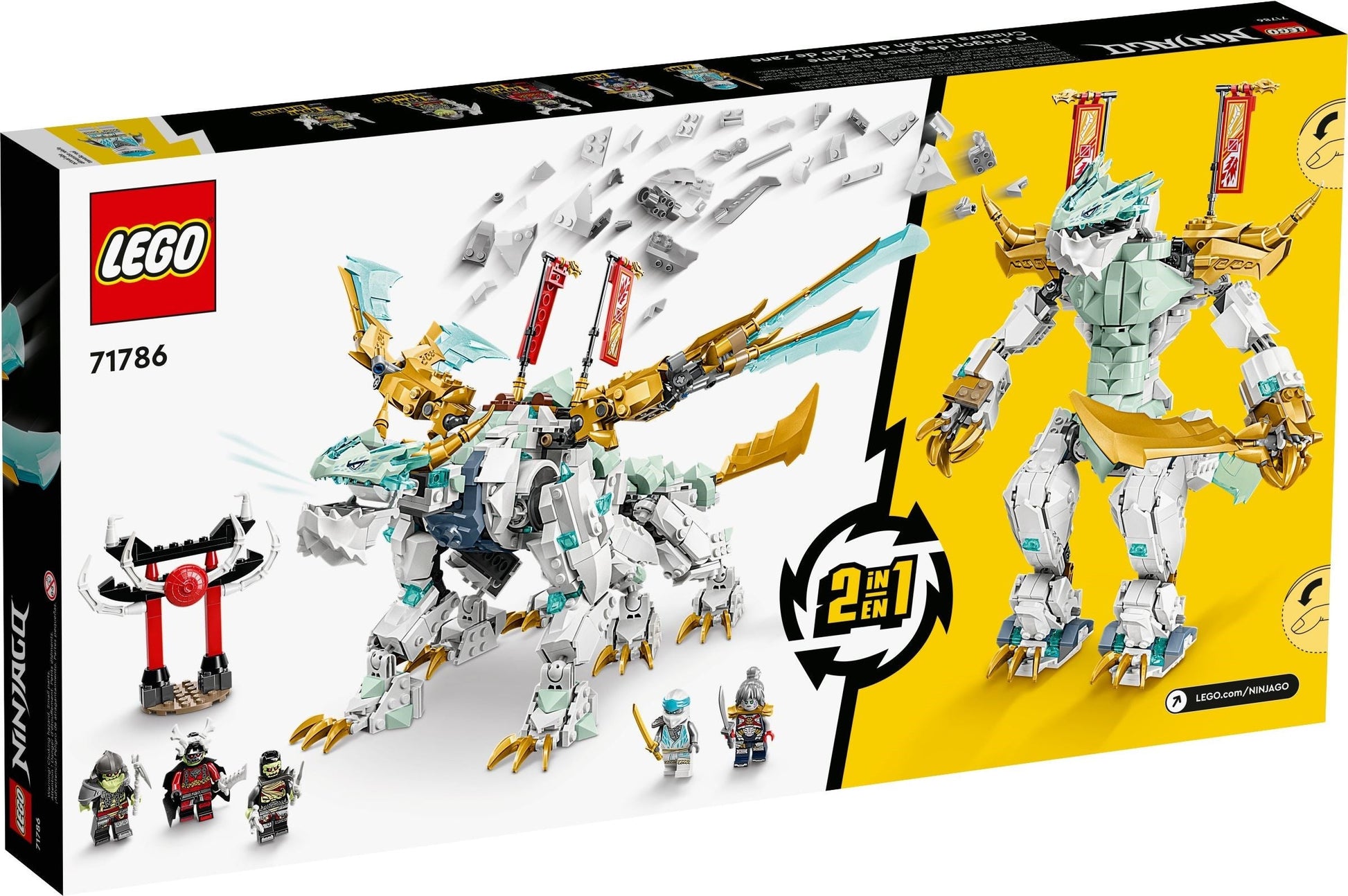LEGO Ninjago Series 71786 Zane's Ice Dragon Creature- Auzzi Store