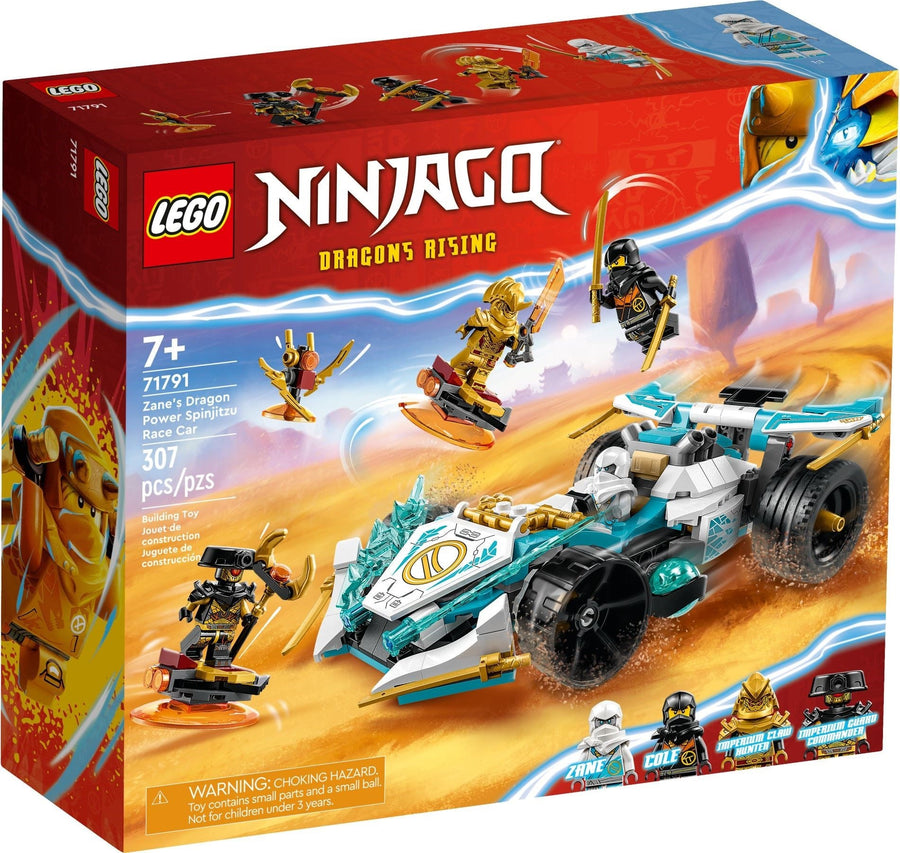 LEGO Ninjago Series 71791 Zane's Dragon Power Spinjitzu Race Car - Zane- Auzzi Store