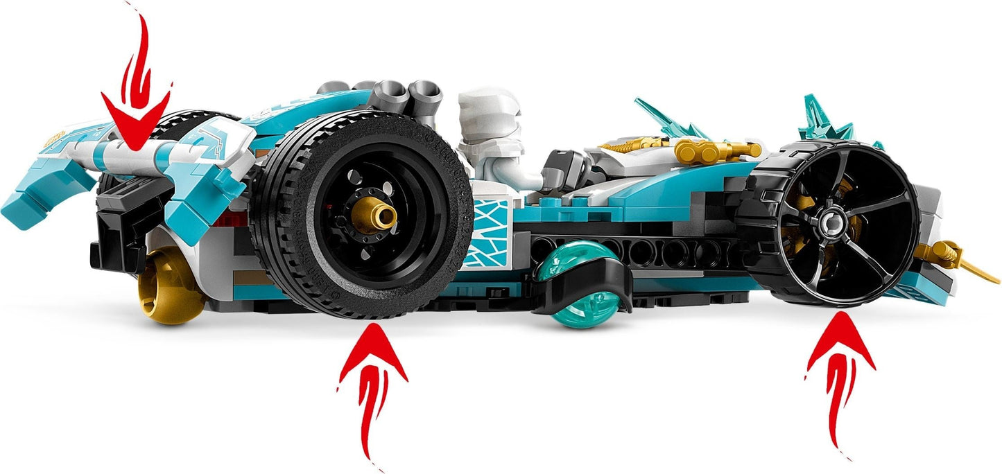 LEGO Ninjago Series 71791 Zane's Dragon Power Spinjitzu Race Car - Zane- Auzzi Store