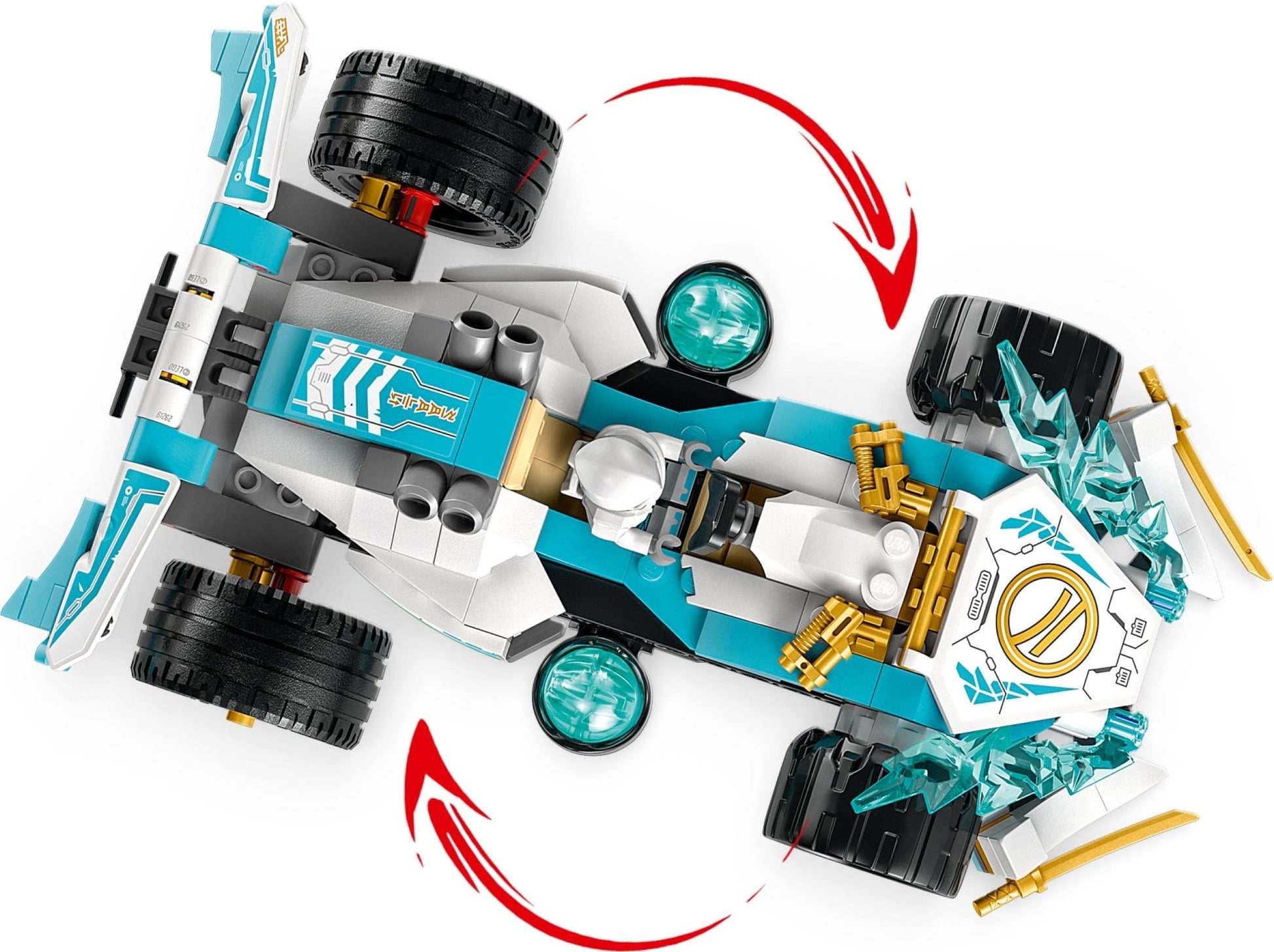 LEGO Ninjago Series 71791 Zane's Dragon Power Spinjitzu Race Car - Zane- Auzzi Store