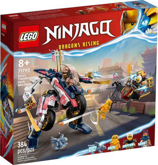 LEGO Ninjago Series 71792 Sora's Transforming Mech Bike Racer - Sora- Auzzi Store