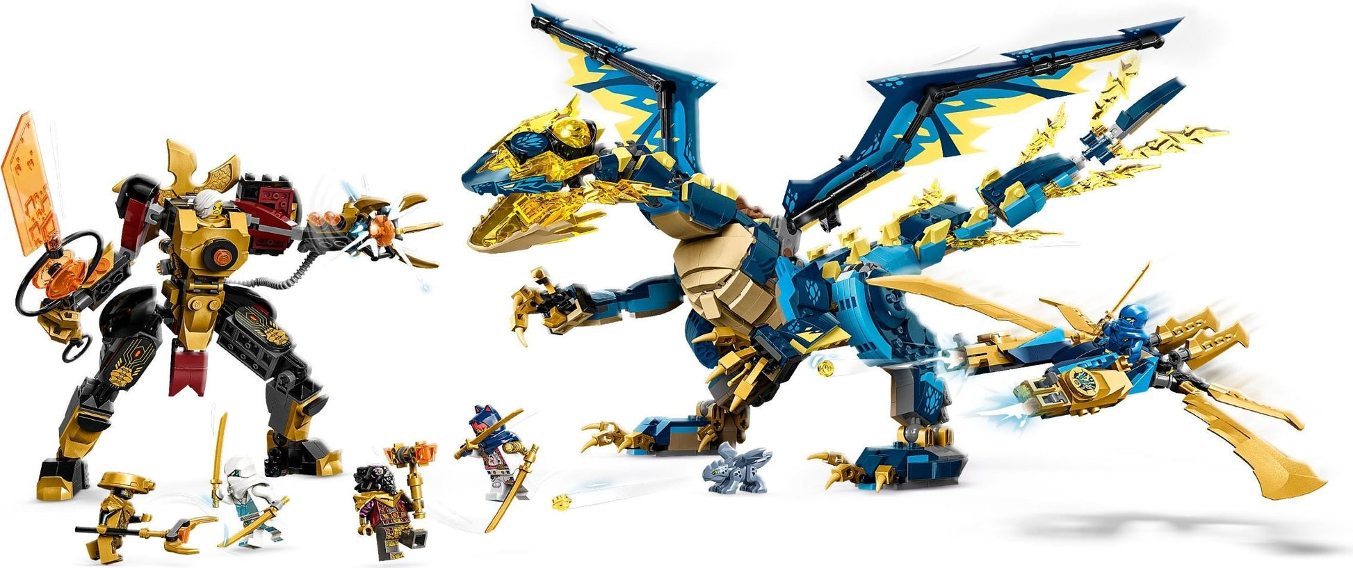 LEGO Ninjago Series 71796 Elemental Dragon vs. The Empress Mech- Auzzi Store