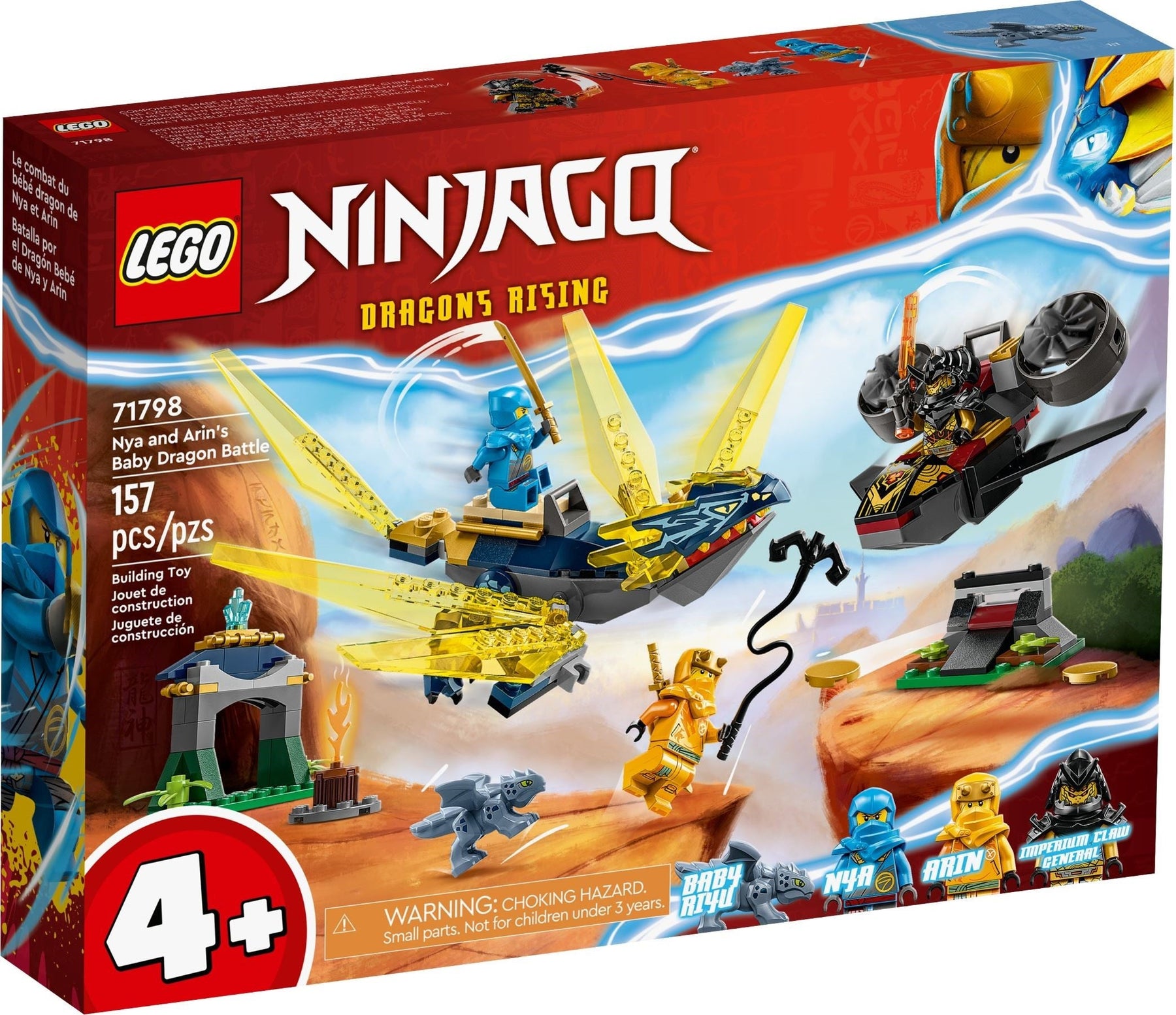 LEGO Ninjago 71798 Nya & Arin’s Baby Dragon Battle - SuperSaverAU - view 1