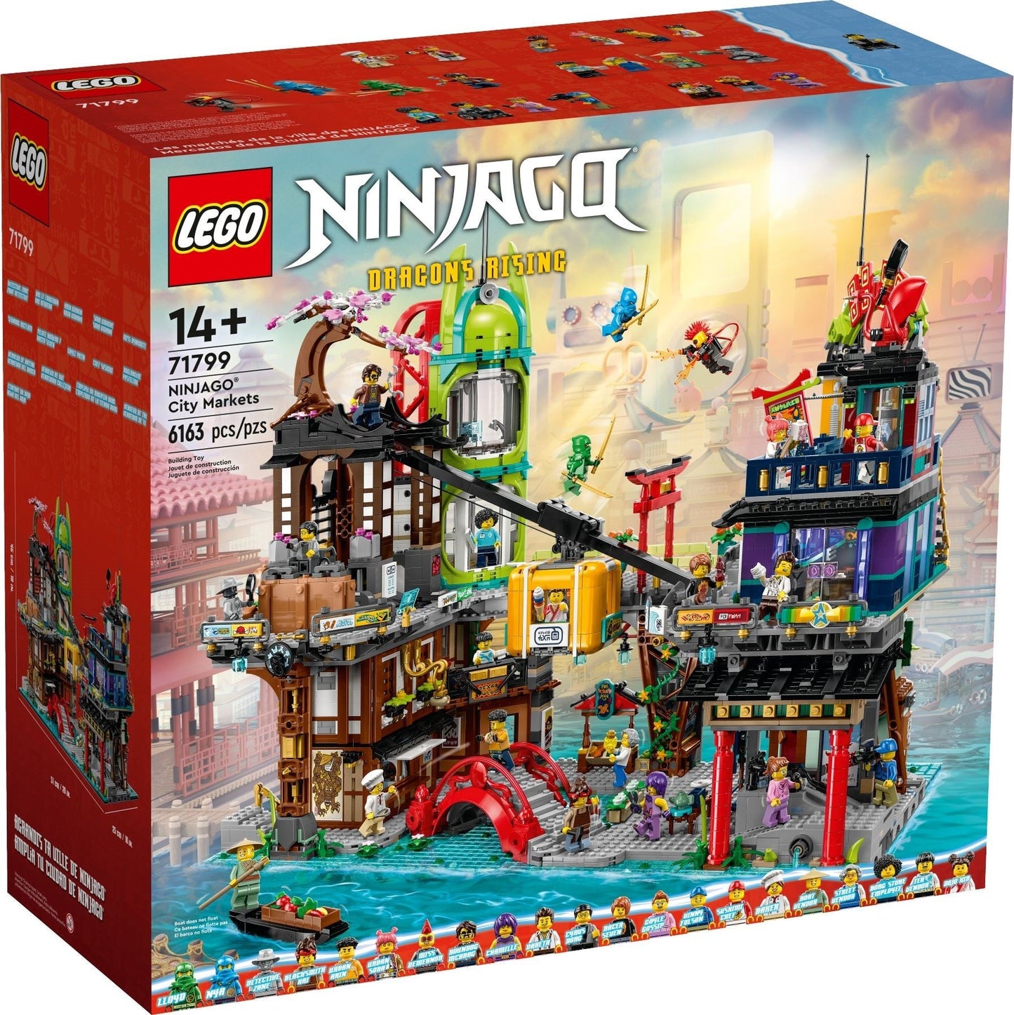 LEGO 71799 NINJAGO City Markets – Expansive Ninja-Themed Playset