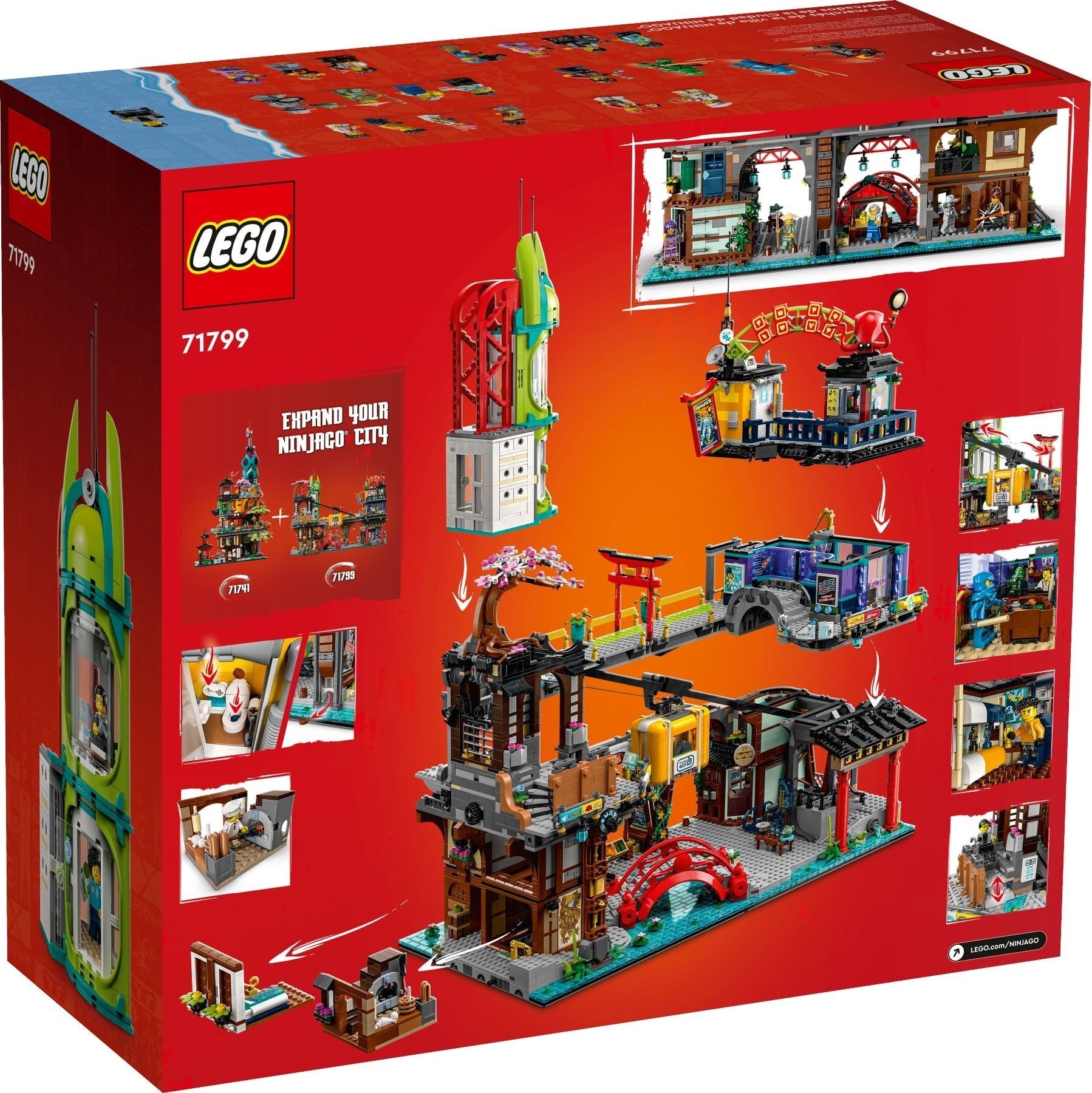 LEGO 71799 NINJAGO City Markets – Expansive Ninja-Themed Playset - SuperSaverAU - view 2