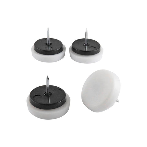 Surface Gard 29mm White Plastic Cushioned Glide 4 Pack - Floor Protection - SuperSaverAU - view 1