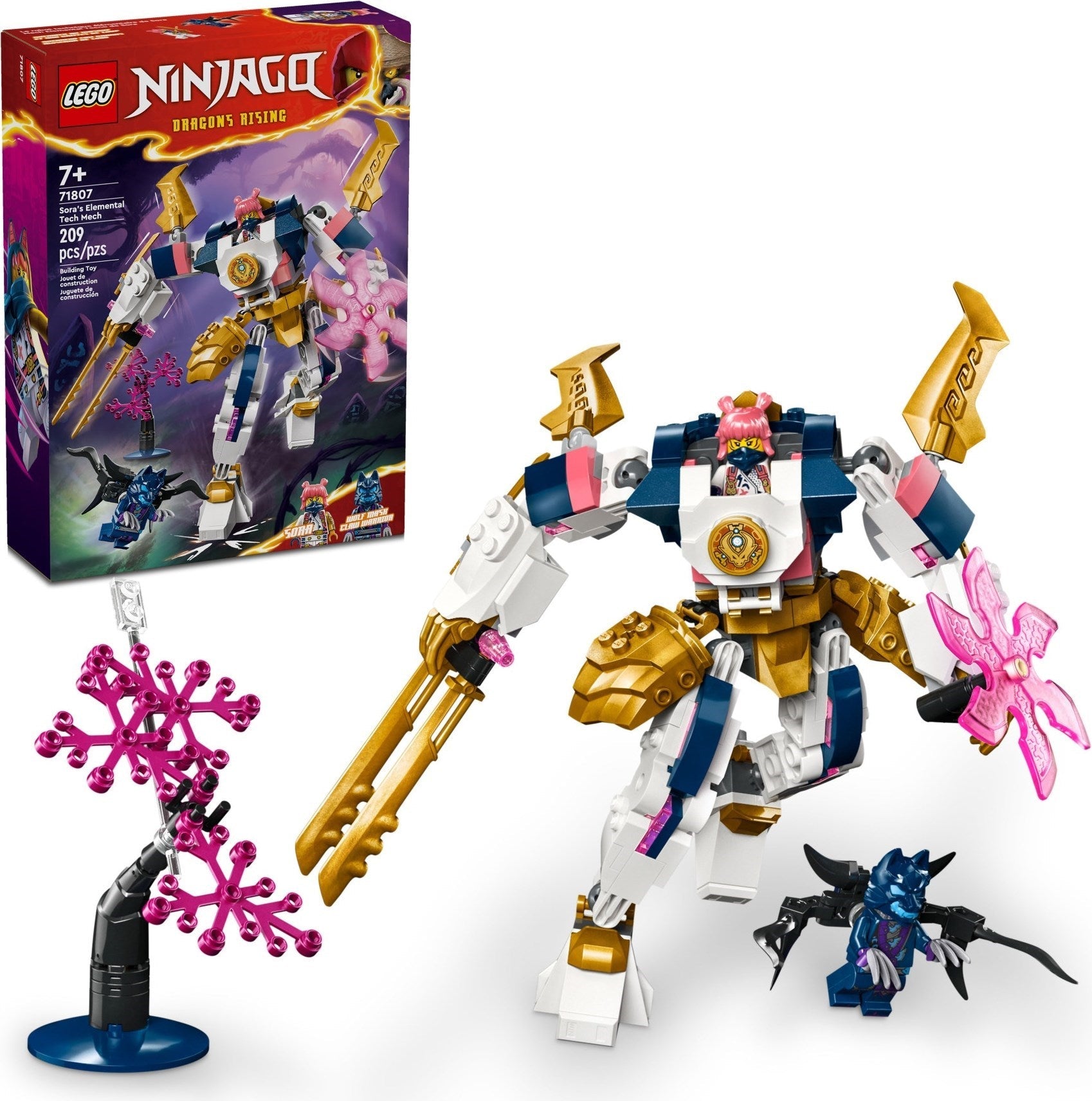 LEGO Ninjago 71807 Sora’s Elemental Tech Mech - SuperSaverAU - view 1
