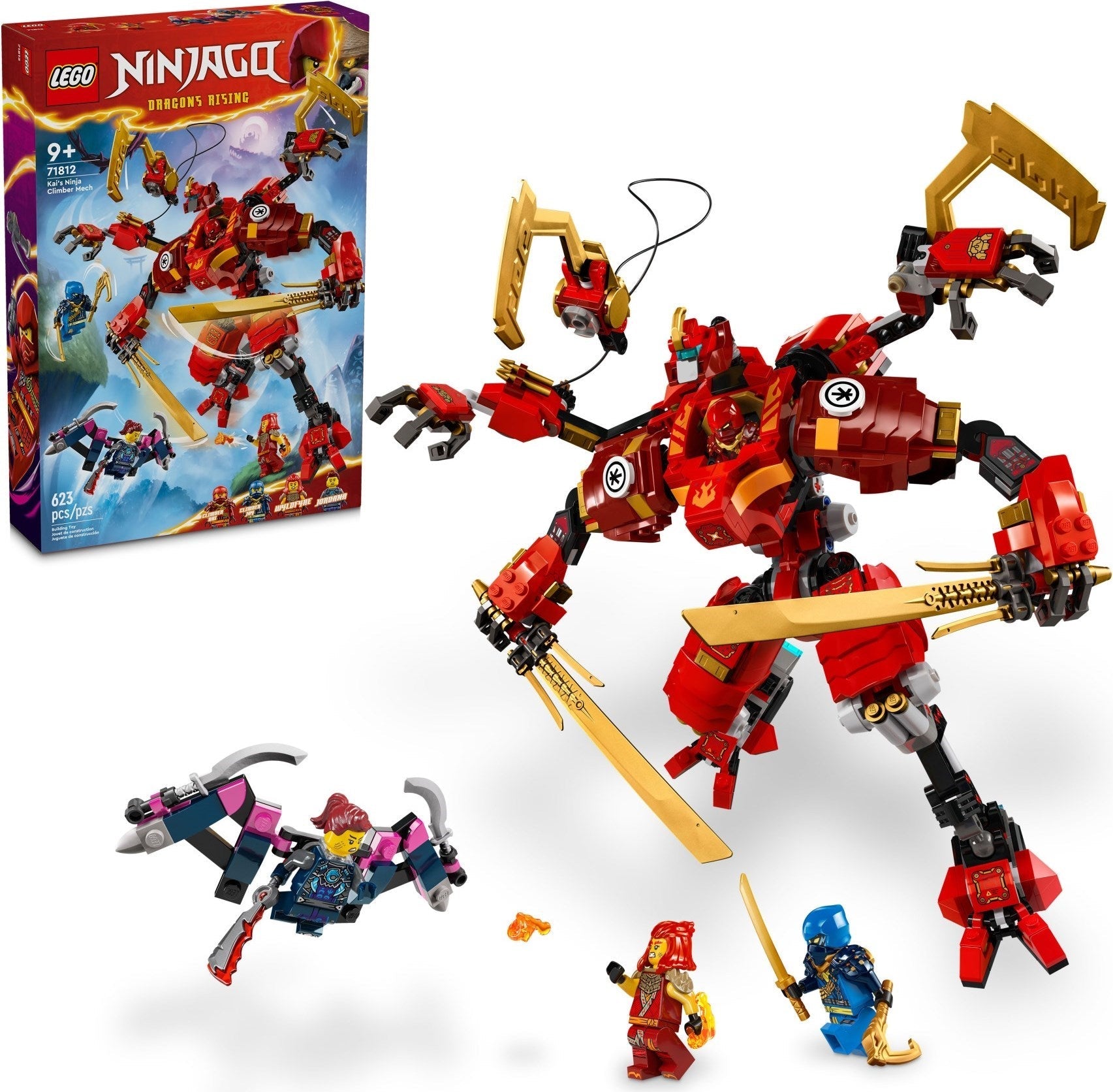 LEGO Ninjago Series 71812 Kai's Ninja Climber Mech- Auzzi Store