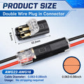 Quick-Connect Wire Connectors 18-22 AWG - 100 Pack
