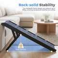 Adjustable Dog Ramp for Bed - Black, 90cm Long - Three Heights 33, 39 and 45cm, Holds 60kg, Non Slip Carpet