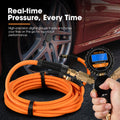 4 Way Digital Tyre Inflator - 250 PSI - Inflates Four Tyres at Once, Nitto Style Fittings, Heavy Duty Hoses