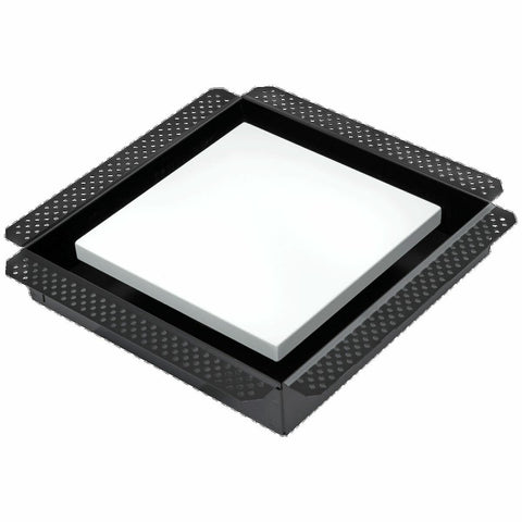Schweigen Silent Ceiling Exhaust Fan - White Square Integrated Diffuser, 650m³/h, Ducting Included - BRB700