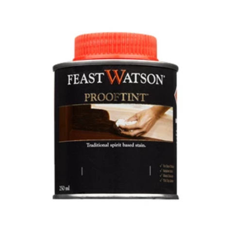 Feast Watson 250ml Black Prooftint Interior Timber Stain - Oil Based, Splatter Resistant