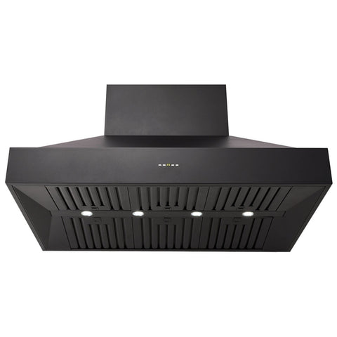 Schweigen 3200m³/h Silent BBQ Rangehood - 1500mm Black Wall Mounted, Single External Motor - CL8915BSEPAK
