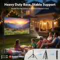 Outdoor Projector Screen with Stand 100 Inch - 235 x 198cm - 16:9, 1080P, 25mm Steel Frame, Carry Bag Included