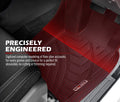 Custom Fit Car Floor Mats for Pajero Sport 2015-2023 - Black - Laser Measured TPE, Raised Edge, 3 Piece Set