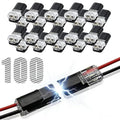 Quick-Connect Wire Connectors 18-22 AWG - 100 Pack