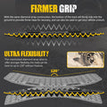 Recovery Traction Boards Pair - 92 x 31.5 x 7.5cm - 10 Tonne Rating, Double Sided Diamond Tread, Bends 120 Degrees