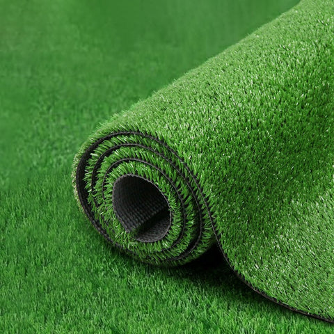 Artificial Grass Turf 2 x 10m - Olive 10mm Pile - 20sqm Synthetic Lawn, UV and Fire Tested, Perforated Backing