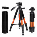 Aluminium Camera Tripod 188cm - Dual Mount, Orange