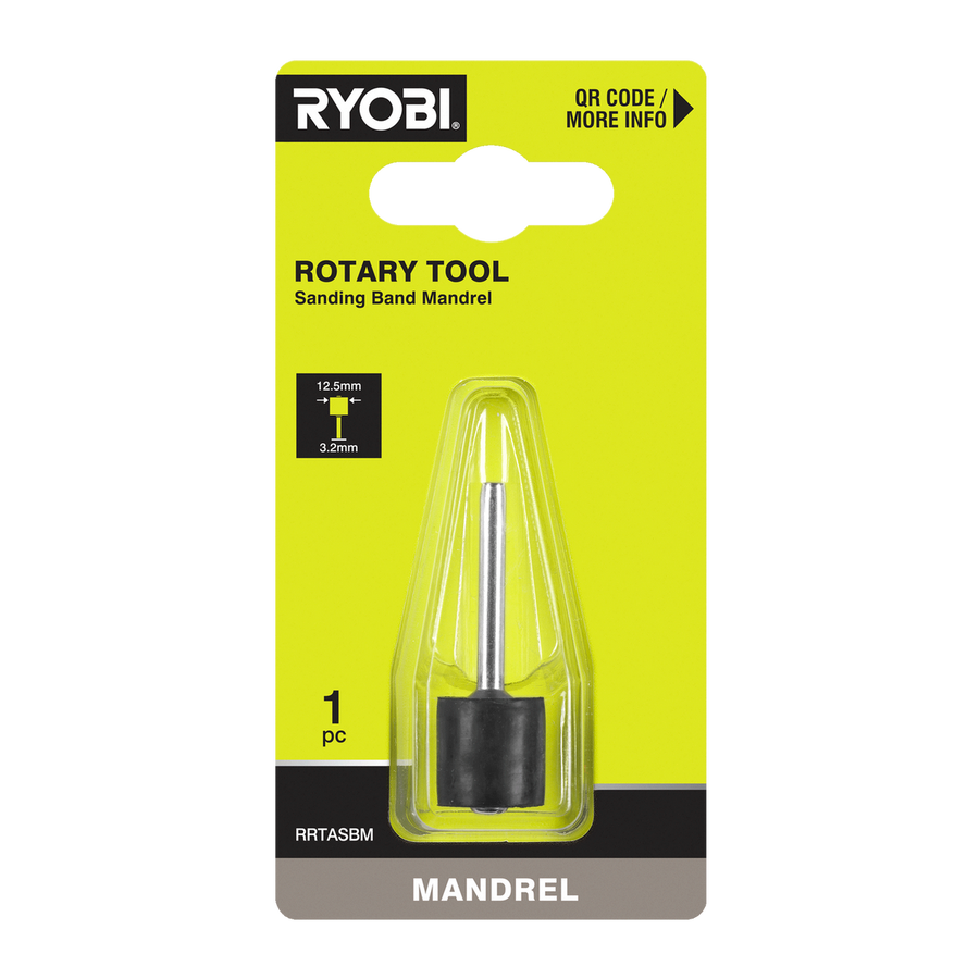Ryobi 12.5mm Rotary Sanding Band Mandrel - Secure Attachment - Lightweight - SuperSaverAU - view 1