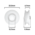 Rolltrak Concave Roller - 24mm - Acetal - 12kg Load Rate - SuperSaverAU - view 2