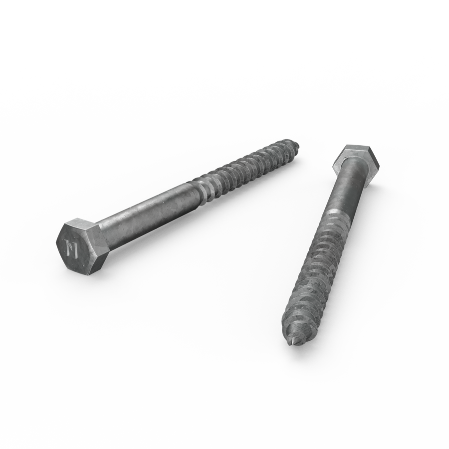 Zenith M12 x 150mm Hot Dip Galvanised Hex Head Coach Screw - Coarse Thread