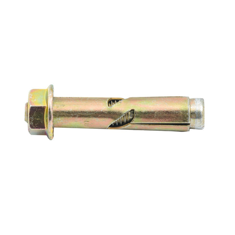 Ramset 10 x 50mm DynaBolt Plus Hex Nut Masonry Sleeve Anchor, Gold Zinc Plated