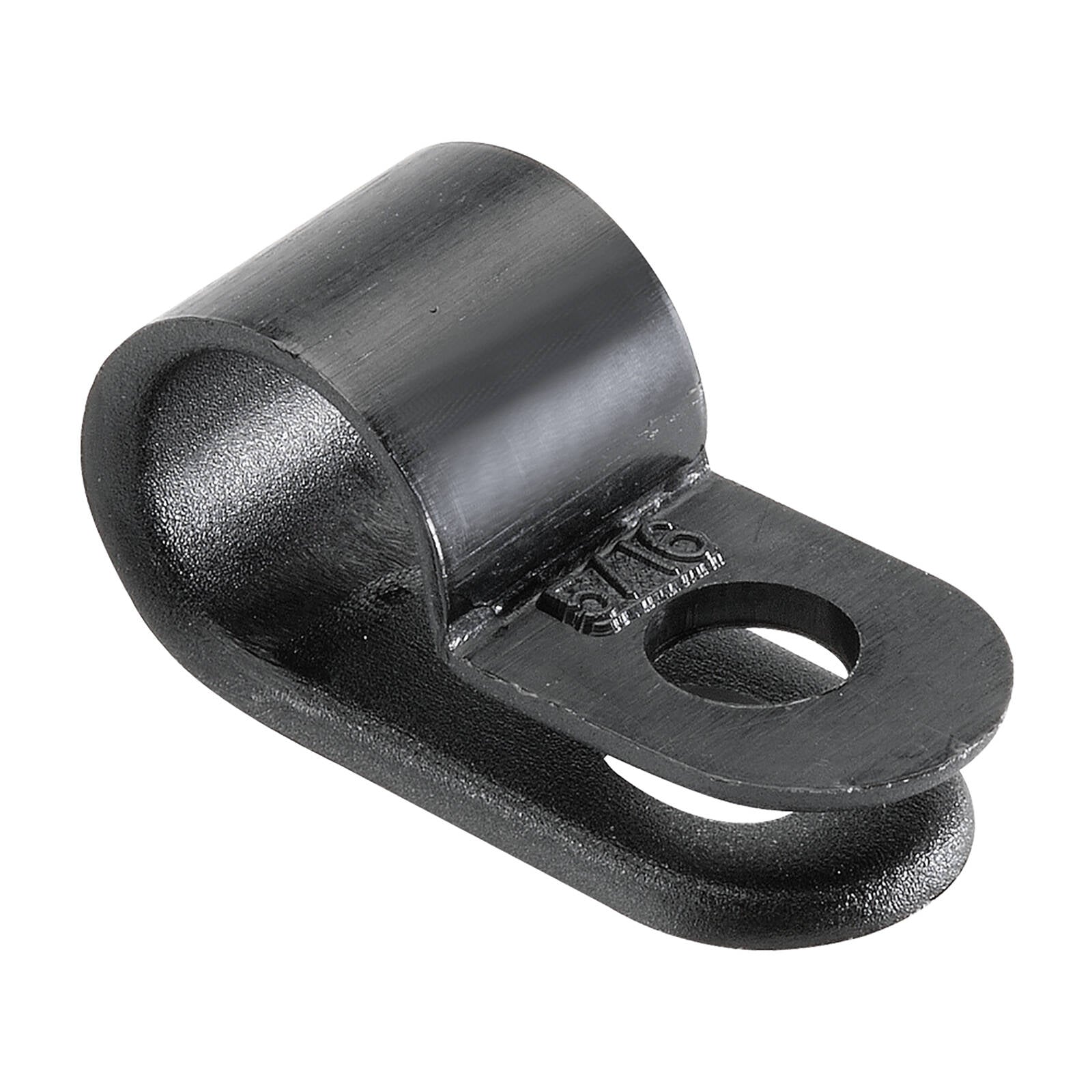 Narva 7.9mm (5/16") Black UV Resistant Nylon Cable Clamps P-Clips 5 Pack