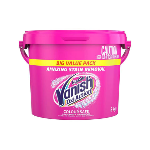Vanish Napisan Oxiaction Fabric Stain Remover Powder - 3kg - Effective for Cold Washes - SuperSaverAU - view 1