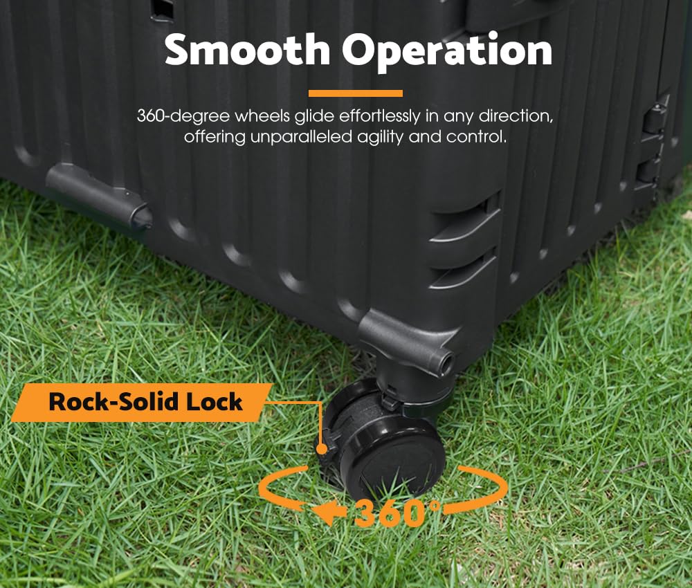 Foldable Camping and Shopping Trolley Cart - Black - 70kg Capacity, 360 Degree Locking Wheels, Telescopic Handle, Canopy