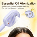 Rechargeable Steam Hair Straightening Brush - Purple