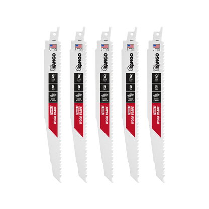 Kango Reciprocating Saw Blade - 9" - Wood - Demo Use - 5 Pack