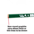 Crescent Lufkin Green Hard Carpenter's Pencil - 7mm Wood - Durable Marking - SuperSaverAU - view 2