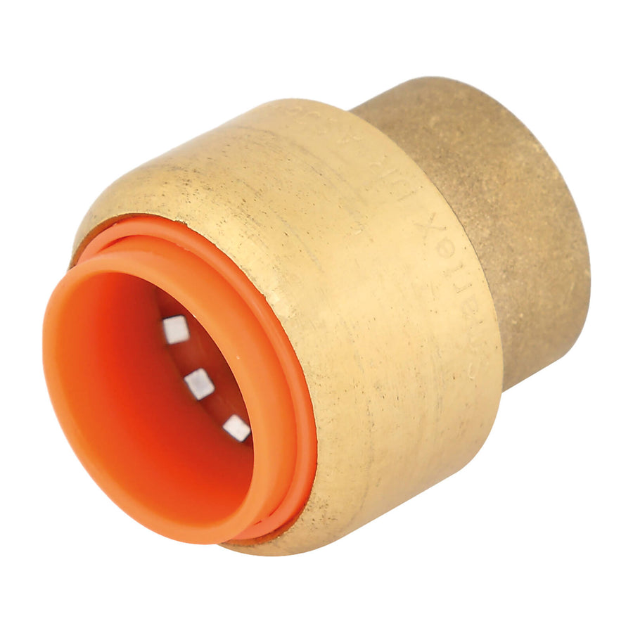 SmarteX-COPPER 20mm Cap, Lead Free Brass Push-Fit End Cap