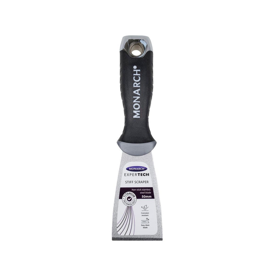 Monarch Expertech Stiff Scraper - 50mm - Stainless Steel - Non-Stick - SuperSaverAU - view 1