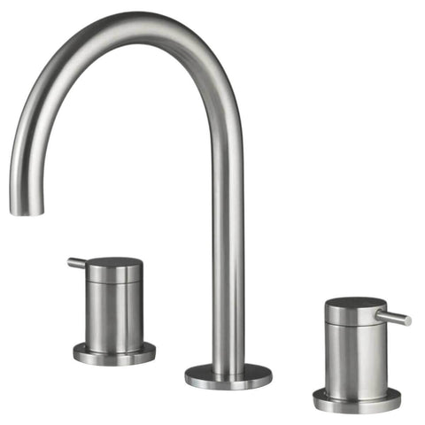 Rogerseller Tonic Basin Set - 4 Star WELS, 7.5L per Minute, Brushed Nickel Finish - 3606014007
