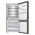 Hisense 500L PureFlat Bottom Mount Fridge - Non-Plumbed Water Dispenser, Dark Stainless Steel - HRBM500TBW