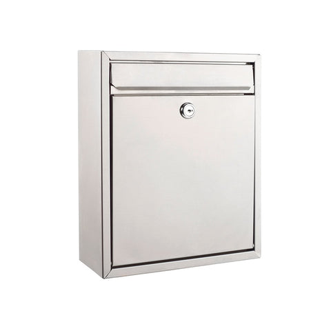 Sandleford Wall Mount Letterbox - 260mm x 310mm - Stainless Steel - Lockable - SuperSaverAU - view 1
