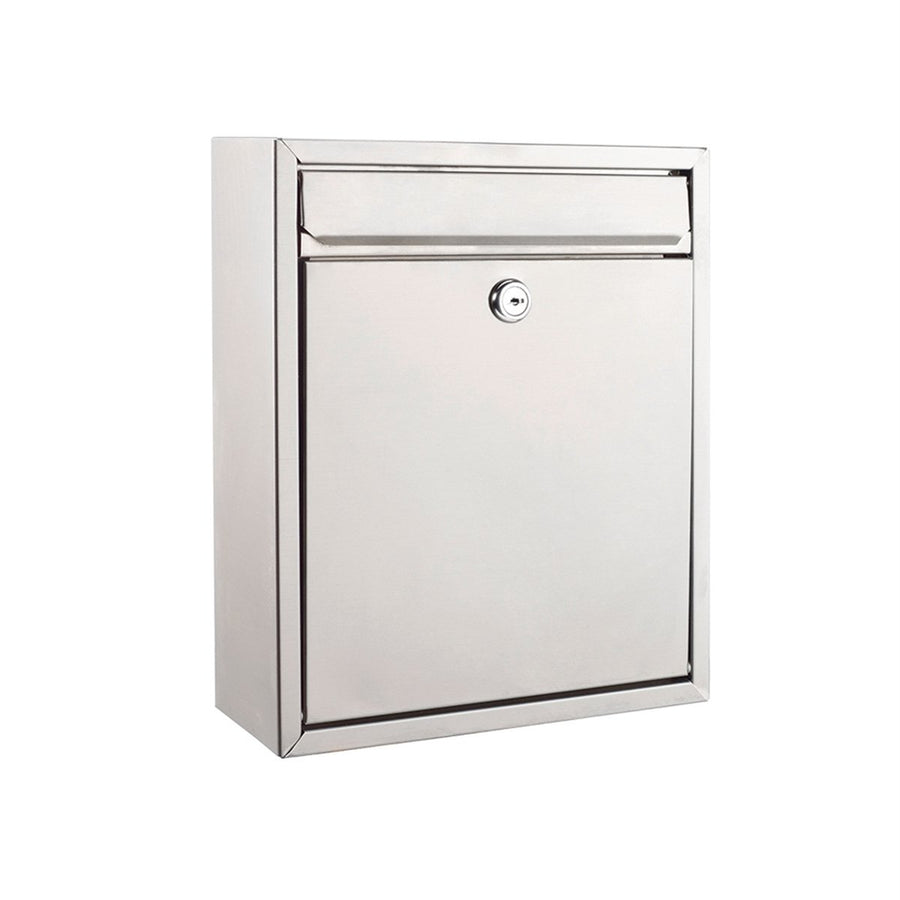 Sandleford Wall Mount Letterbox - 260mm x 310mm - Stainless Steel - Lockable - SuperSaverAU - view 1