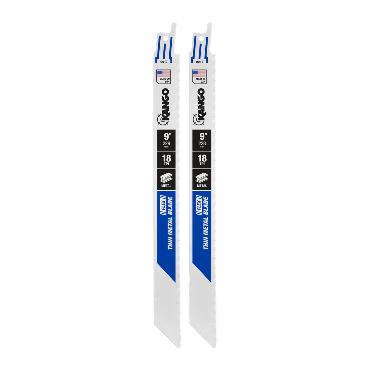 Kango 9" 18 TPI Metal Flex Reciprocating Saw Blades 2 Pack - Bi-metal - Flexible Cuts - SuperSaverAU - view 2