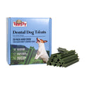 Trusty 28 Pack Star Shaped Mint Flavoured Hard Dental Chew Stick Dog Treats 504g