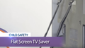 Dreambaby Child Safety Flat Screen TV Saver - Adjustable, Woven Fabric and Metal, Black