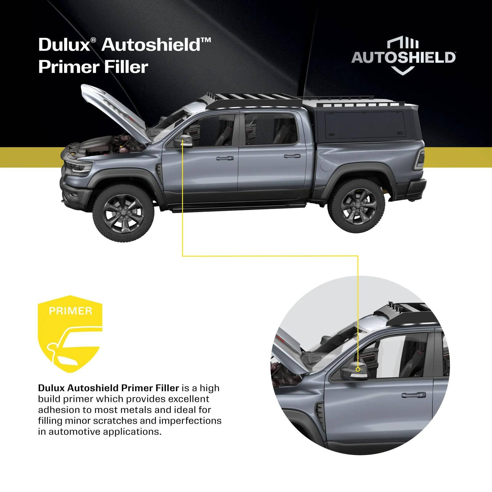 Dulux Autoshield 340g Beige Acrylic Primer Filler Spray Paint