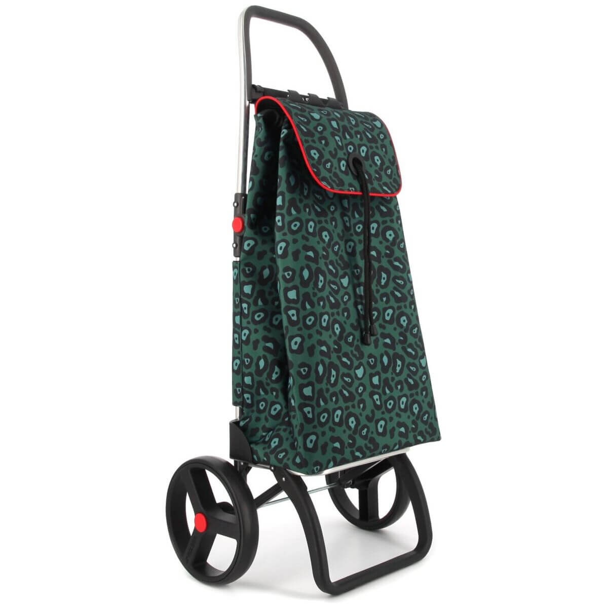 Rolser I-Max Wild big wheel folding trolley - Green aluminium chassis - Removable wheels - R-IMX568-1002