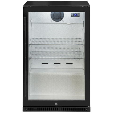 Artusi 115L outdoor beverage centre - black, heated triple glazed door, lockable, 45dB - AOF1BM5